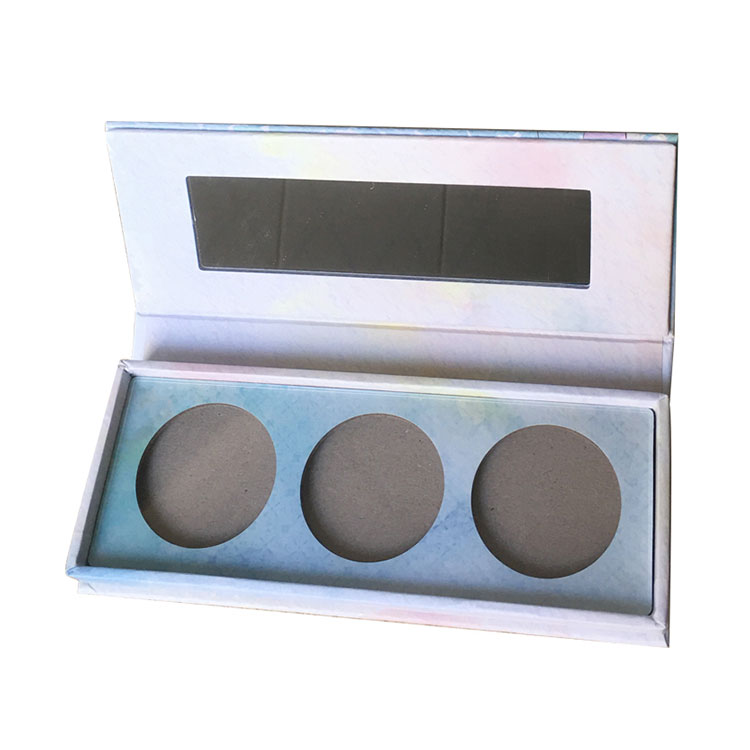 Empty Cosmetic Cardboard Eyeshadow Palette Box